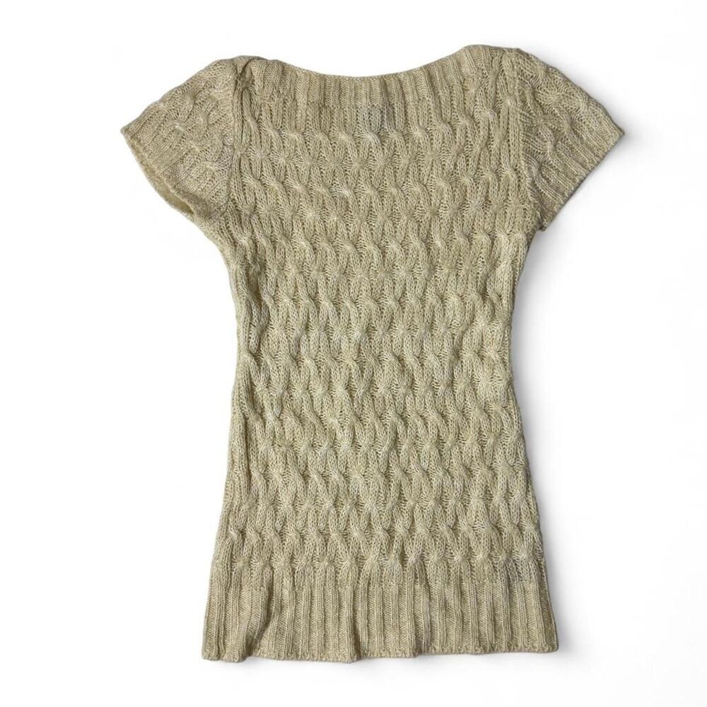 Maurices Women's Cream and Tan Jumper